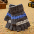 Bunter Winter-kundenspezifischer Acrylmagie-Handschuh-Mode-strickender Handschuh Fingerless